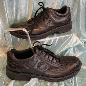 Ecco light shock point az 43‎ US10 black leather dress casual arch support comfy